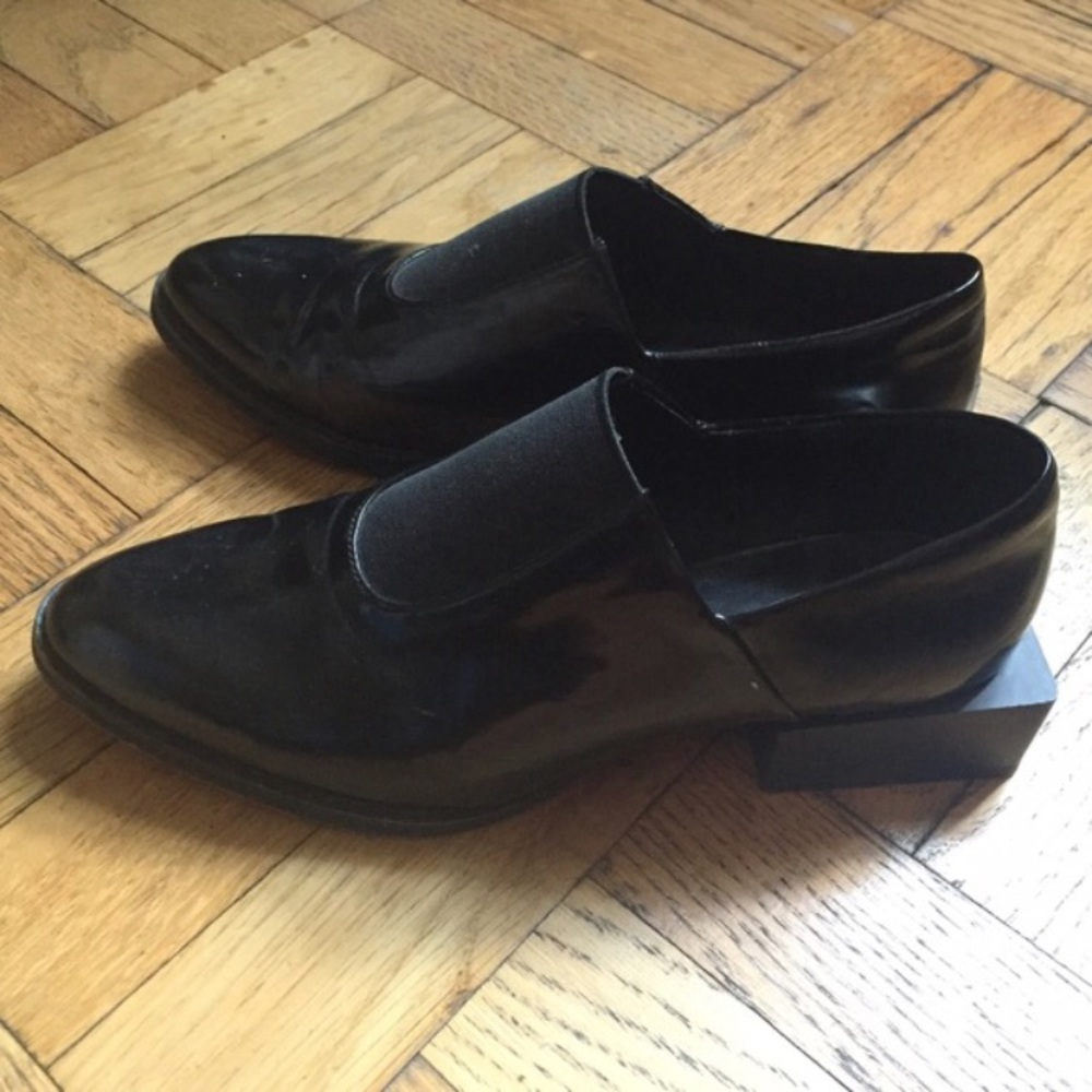 Zara block loafers